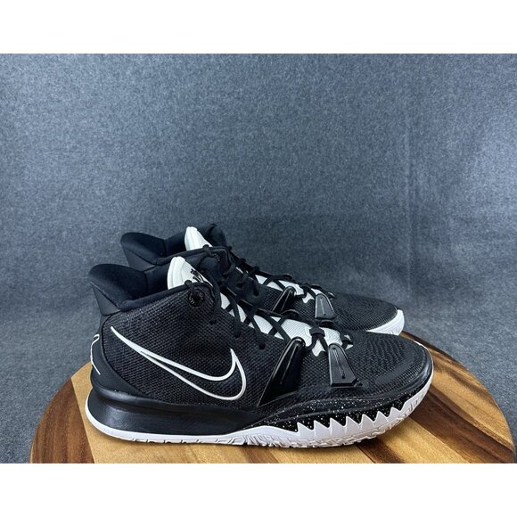 Nike Kyrie Irving 7 TB Black White Mens Basketball Shoes DA7767-001 Sz 14 Worn 1 - Picture 1 of 11